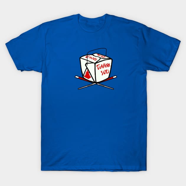 Chinese Takeout Pirate Flag T-Shirt by BradyRain